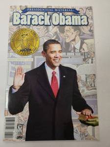 lot 116 image: Barack Obama Presidential Material Comic Book