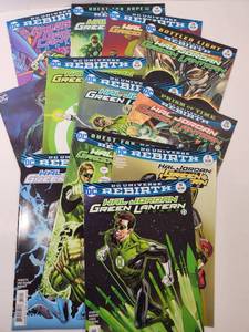 lot 123 image: DC Universe Rebirth Hal Jordan Green Lantern Comic Book Collection