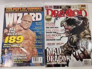 lot 137 image: Dragon & Wizard Magazine Bundle
