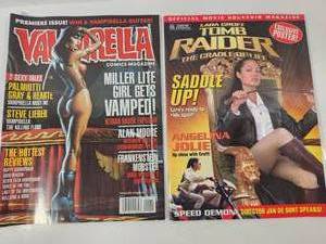 lot 139 image: Movie and Comic Magazine Collection - Tomb Raider and Vampirella Issues