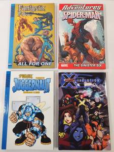 lot 141 image: Marvel Comics Collection - Fantastic Four, Spider-Man Adventures, Juggernaut, X-Men Evolution Graphic Novels