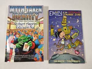 lot 293 image: Childrens Comedy Book Collection - Myth Adventures and Emily Space Adventure