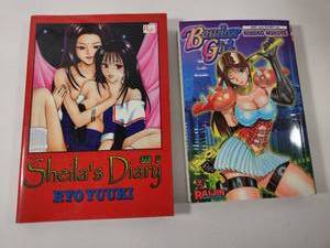 lot 360 image: Adult Anime Manga Collection - Sheilas Diary and Bomber Girl
