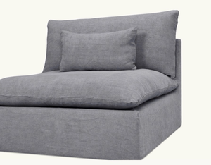 lot 43662 image: Dark Gray Upholstered Chair For Sectional - Retail $100