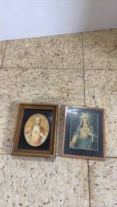 lot 5014 image: Sacred Heart Religious Art Prints Set