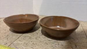 lot 5056 image: Frankoma Pottery Brown Glazed Ceramic Serving Bowls Set