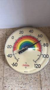 lot 5074 image: Sunbeam Rainbow Wall Thermometer