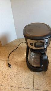 lot 5109 image: Mr Coffee Programmable Coffee Maker with Glass Carafe. (Untested)