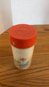 lot 5115 image: Aladdin Thermos Bottle with Red Cap