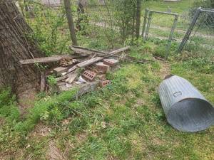 lot 7011 image: Brick and Distressed Wood... great for furniture making