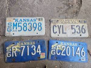lot 7027 image: Kansas License Plates Collection