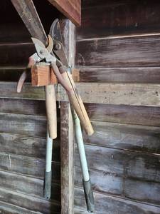 lot 7034 image: Long Handle Garden Pruning Shears Set