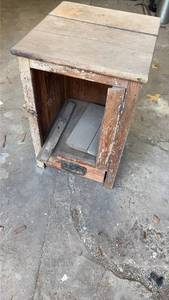 lot 7056 image: Wooden Cabinet - Great Project Piece or Training Piece