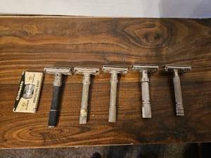 lot 49 image: Gillette Safety Razor Collection with Blades