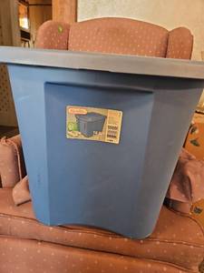 lot 103 image: Sterilite 18 Gallon Storage Container with Lid