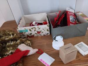 lot 147 image: Christmas Decoration Mixed Lot with Tinsel and Ornaments