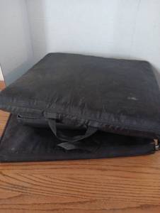 lot 151 image: Black wheelchair seat pads -lot of 3