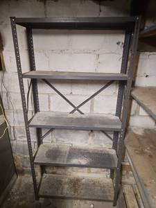 lot 2000 image: Industrial Metal Storage Shelving Unit
