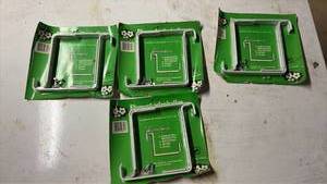 lot 2008 image: White Chrome Brackets Set