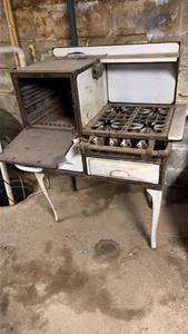 1920s Simplex Cast Iron Gas Range Stove