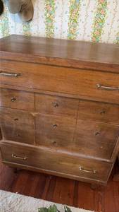 lot 3013 image: Solid Wood Dresser with Multiple Drawers