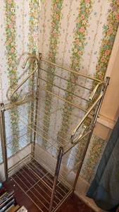 lot 3057 image: Brass Storage Shelves