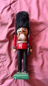lot 3085 image: Wooden Nutcracker Soldier with Black Hat