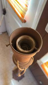 lot 3099 image: Vintage Torchiere Floor Lamp. (Untested)