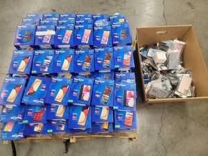 lot 53482 image: Trac Phones Android based Smartphones - 72 Phone Count - HeadphonesChargersCases
