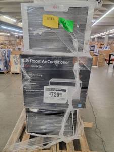 lot 56969 image: LG 23,500 BTU Window Air Conditioner Units - 3  count