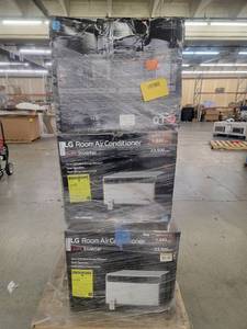 lot 56971 image: LG 23,500 BTU Window Air Conditioner Units - 3 count