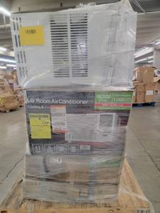 lot 56978 image: LG 18,000 BTU Window Air Conditioner with Heat Units - 3 count