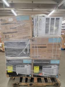 lot 56980 image: LG 15,000 BTU Window Air Conditioner Units - 6 count