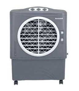 lot 56998 image: 2 count of Honeywell CO48PM 1037 sq ft Outdoor Evaporative Air Cooler