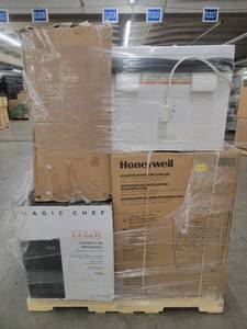 lot 60711 image: Mixed Pallet with Compact Refrigerators, Evaporative Coolers, and AC