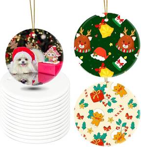 lot 1234 image: Sublimation Blanks Easter Ornaments Double Sided, 12pcs Sublimation Ornament Blanks Bulk, Sublimation Blanks Products for Birthday, Ceramic Ornaments for Crafts
