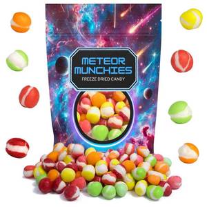 lot 1241 image: Freeze Dried Original Rainbow Crunch Candy, Assorted Fruity Flavors, Share Sized, Resealable Bag, 4.23 Ounces