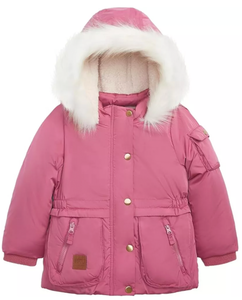 lot 1148 image: London Fog Supply Girls Heavyweight Parka, Dusty Pink, 24 Months