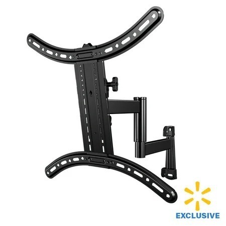 lot 12590 image: Sanus Vuepoint Full-Motion TV Wall Mount for TVs 32-55 up to 55lbs - Swivels, Tilts, and Extends up to 18 From the Wall - Comes with 9.8 4K HDMI Cable - FMF418KIT