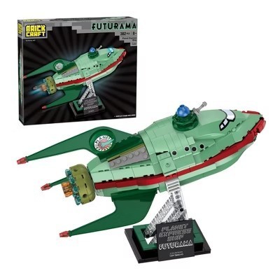 lot 11601 image: Brickcraft Futurama Planet Express Ship 382-Piece Building Set