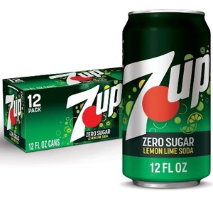 lot 1317 image: 7UP Zero Sugar Lemon Lime Soda - 12pk12 fl oz Cans
