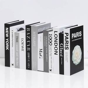 lot 1384 image: YKYKJDG 12pcs Fake Books for Decoration Faux Books Black Room Decor Decorative Books for Coffee Table Decor Books Black and White Books for Shelves Preppy Bookend Modern Decor
