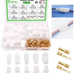 lot 1399 image: 432 PCS Auto Electrical Wire Connectors Kit,2.8mm 2 3 4 6 9 Pin Wire Connector Housing Terminal Male Female Plug Pin Header Crimp Wire Terminals Connector Assortment Kit