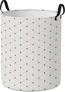 lot 1411 image: Laundry Hamper for Bedroom,Dirty Clothes Basket,Laundry Basket with Handles,Kids Girls Room Canvas Hamper Bag,Blankets,Towel,Toy Storage Organizer