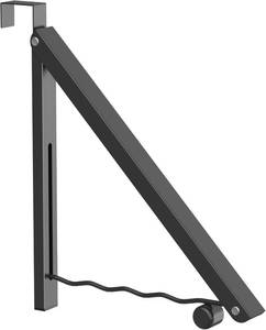 lot 1414 image: Hleelomi Clothes Drying Rack for Laundry Room Organization,Foldable Over The Door Drying Racks for Saving Space, Black 1 Pack