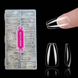 lot 1436 image: Press On Nails Thicker Medium Coffin Nail Tips,600pcs Gel Flase Nails Tips Acrylic Tip, 15 Sizes 00-13 Fake Tips,Valentines Day Nails Tips, Acrylic Press On Nail Valentines Gifts for Women