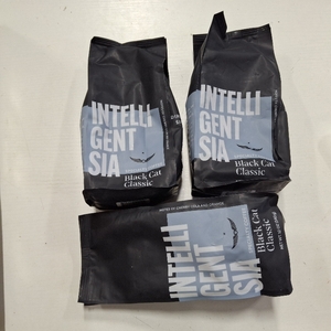 lot 1479 image: 3 Bags Intelligentsia Direct Trade Black Cat Classic Espresso Roast Light Roast Whole Bean Coffee -12oz
