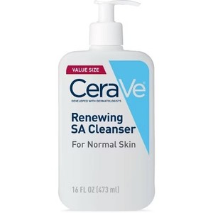 lot 1516 image: CeraVe Fragrance-Free Face Renewing SA Face Wash - 16 fl oz
