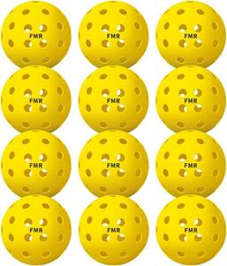 lot 1539 image: Pickleball Balls,40 Hole Outdoor Balls, USA Pickleball Approved Pickle Ball for Tournament Play, Crack-Resistant, Aerodynamics, 4 12Packs
