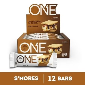 lot 1579 image: ONE Brands Protein Bar, Smores, 20g Protein, 12 Count